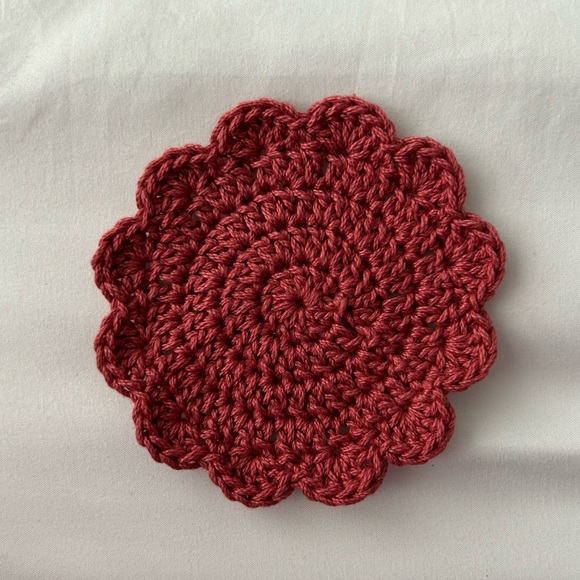 Hand Crocheted Coaster Set (4) - Picture 2 of 2